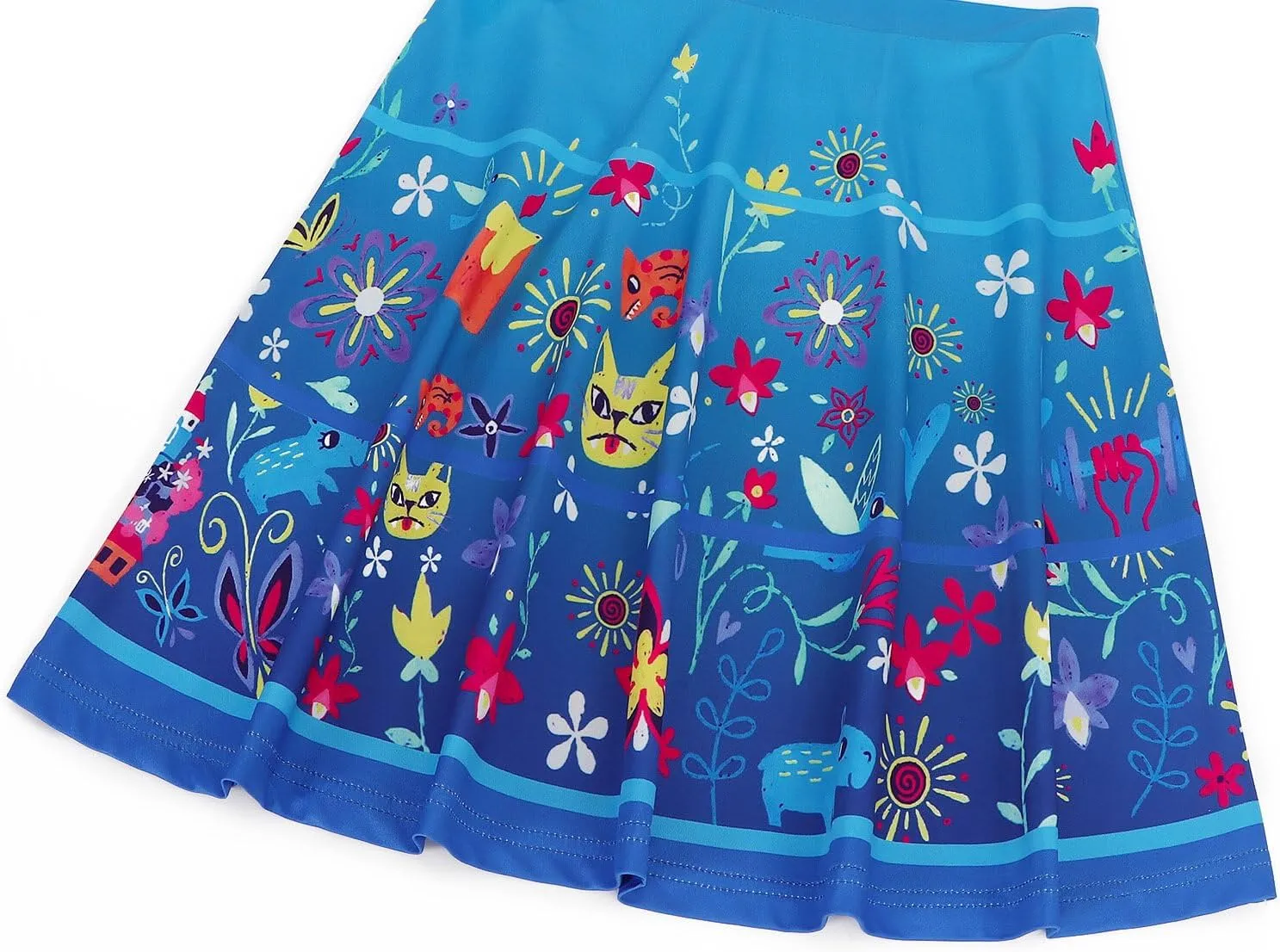 AmzBarley Girls Printed Dress Sleeveless Summer Dresses for Girls Casual Midi Tiered Swing Dress Kids Skater Dress 1-10Years