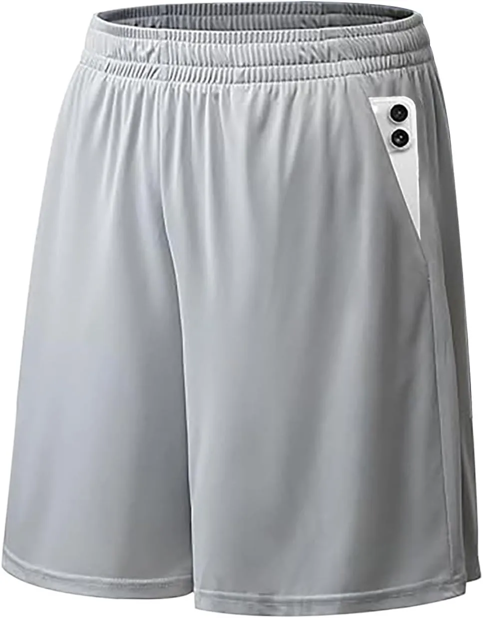 Athletic Shorts for Mens Outdoor Running Training Summer Pants Quick Dry Breathable Elastic Waist Shorts with Pockets