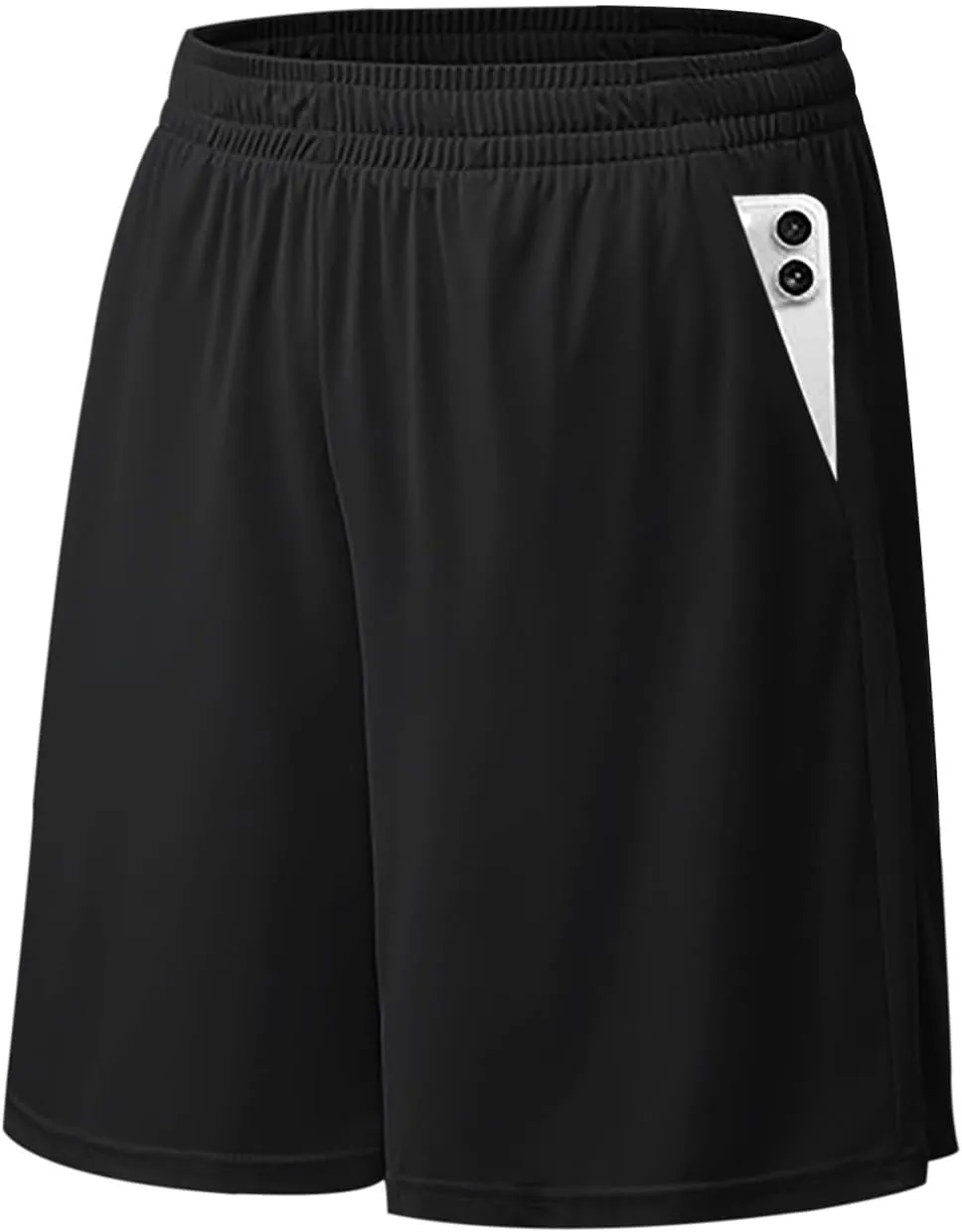 Athletic Shorts for Mens Outdoor Running Training Summer Pants Quick Dry Breathable Elastic Waist Shorts with Pockets