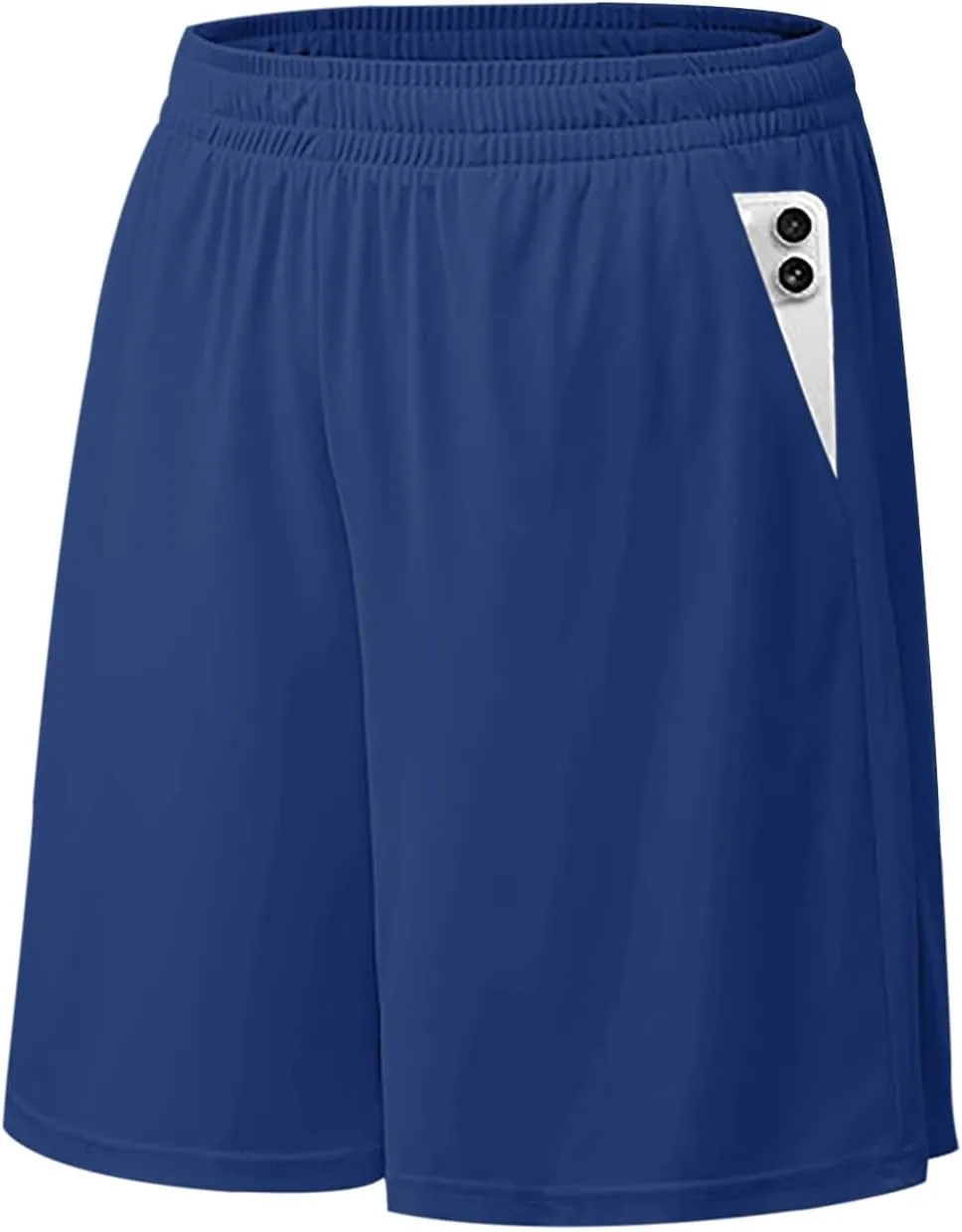 Athletic Shorts for Mens Outdoor Running Training Summer Pants Quick Dry Breathable Elastic Waist Shorts with Pockets