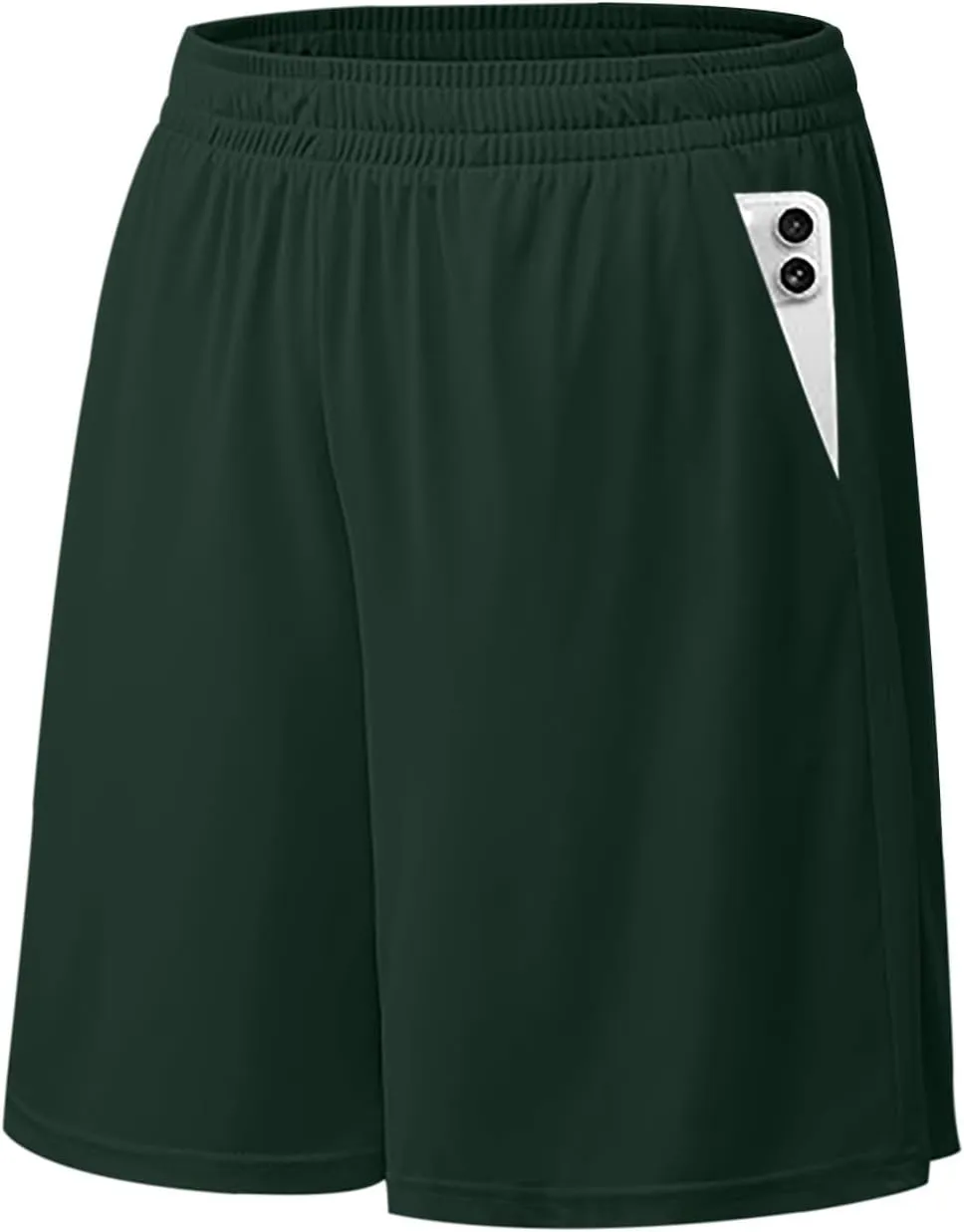 Athletic Shorts for Mens Outdoor Running Training Summer Pants Quick Dry Breathable Elastic Waist Shorts with Pockets