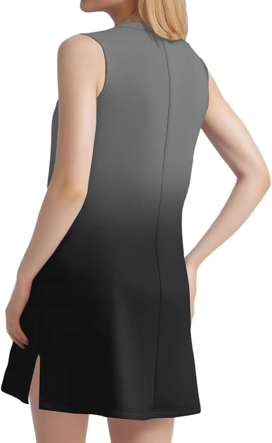 Beach Dresses for Women Tropical Vacation Outfits Sleeveless V Neck Sundress Loose Fit Tank Dress