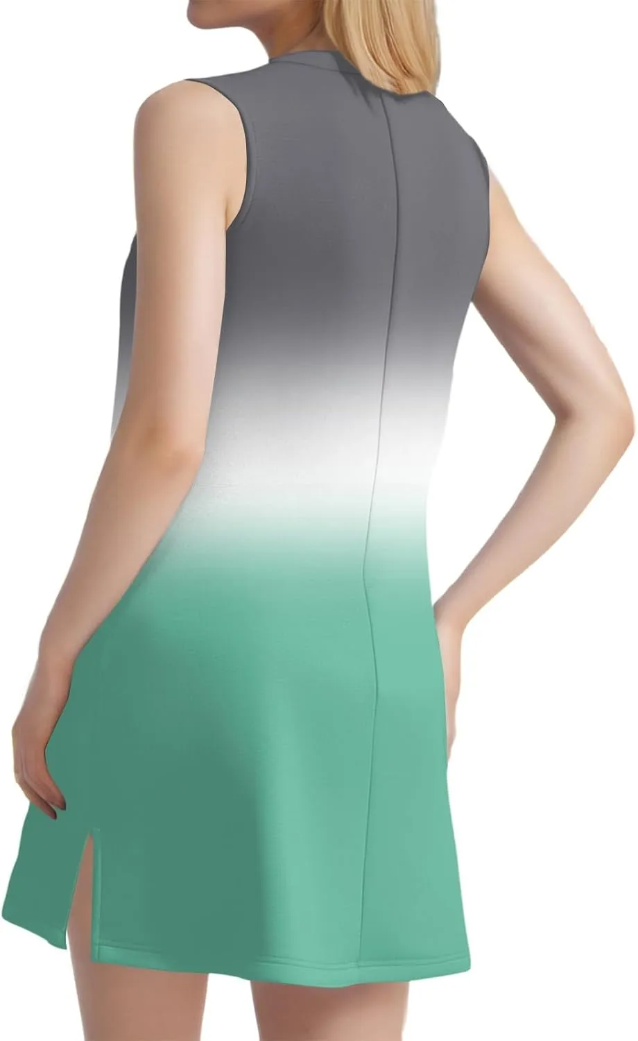 Beach Dresses for Women Tropical Vacation Outfits Sleeveless V Neck Sundress Loose Fit Tank Dress