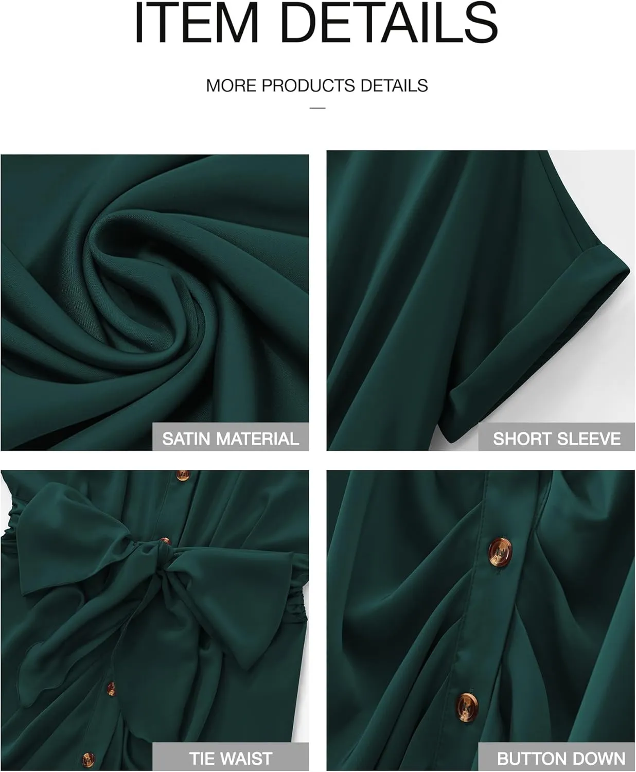 BTFBM 2025 Women Button Down Ruched Shirt Dresses Short Sleeve Lapel V Neck Elegant Party Spring Summer Maxi Satin Dress