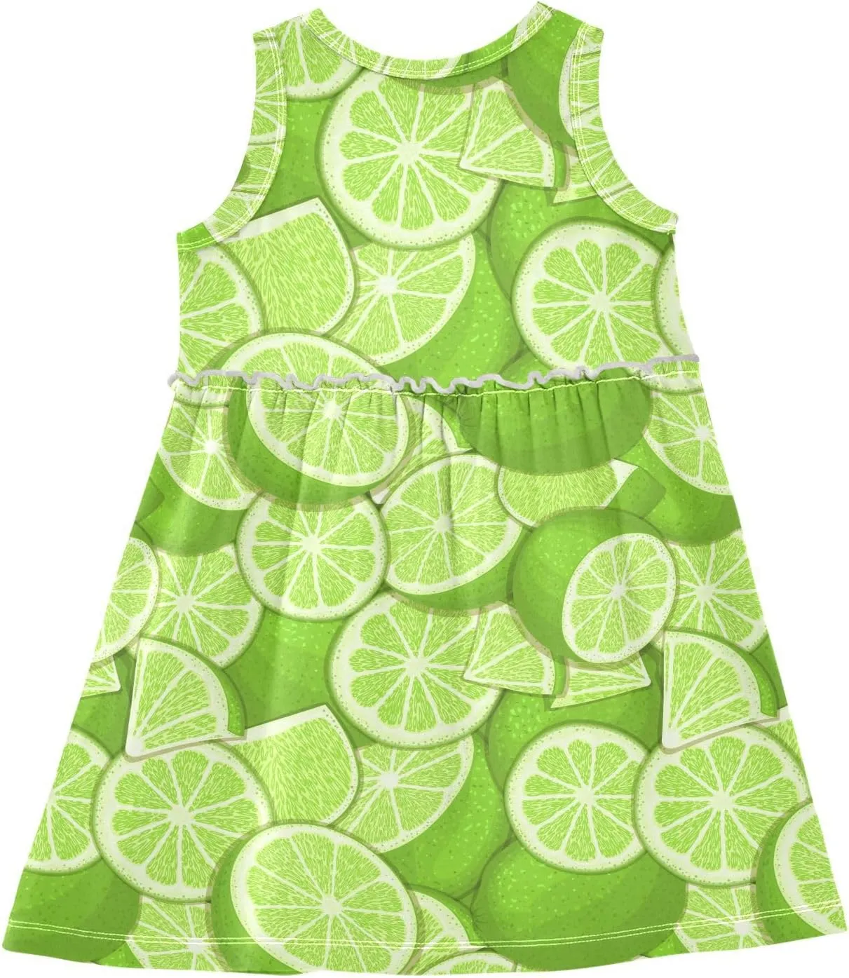 CaTaKu Girls' Sleeveless Summer Dresses Toddler Cotton Casual Dress Cute Little Girl Sundress Outfit 2-8T