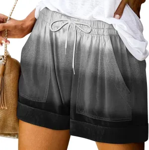 Cdiecer Shorts for Women Drawstring Elastic Waist Shorts Casual Summer Shorts Lightweight Athletic Shorts with Pockets