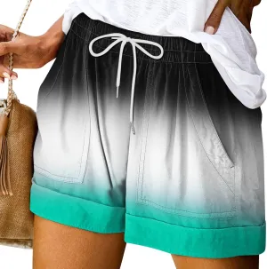 Cdiecer Shorts for Women Drawstring Elastic Waist Shorts Casual Summer Shorts Lightweight Athletic Shorts with Pockets