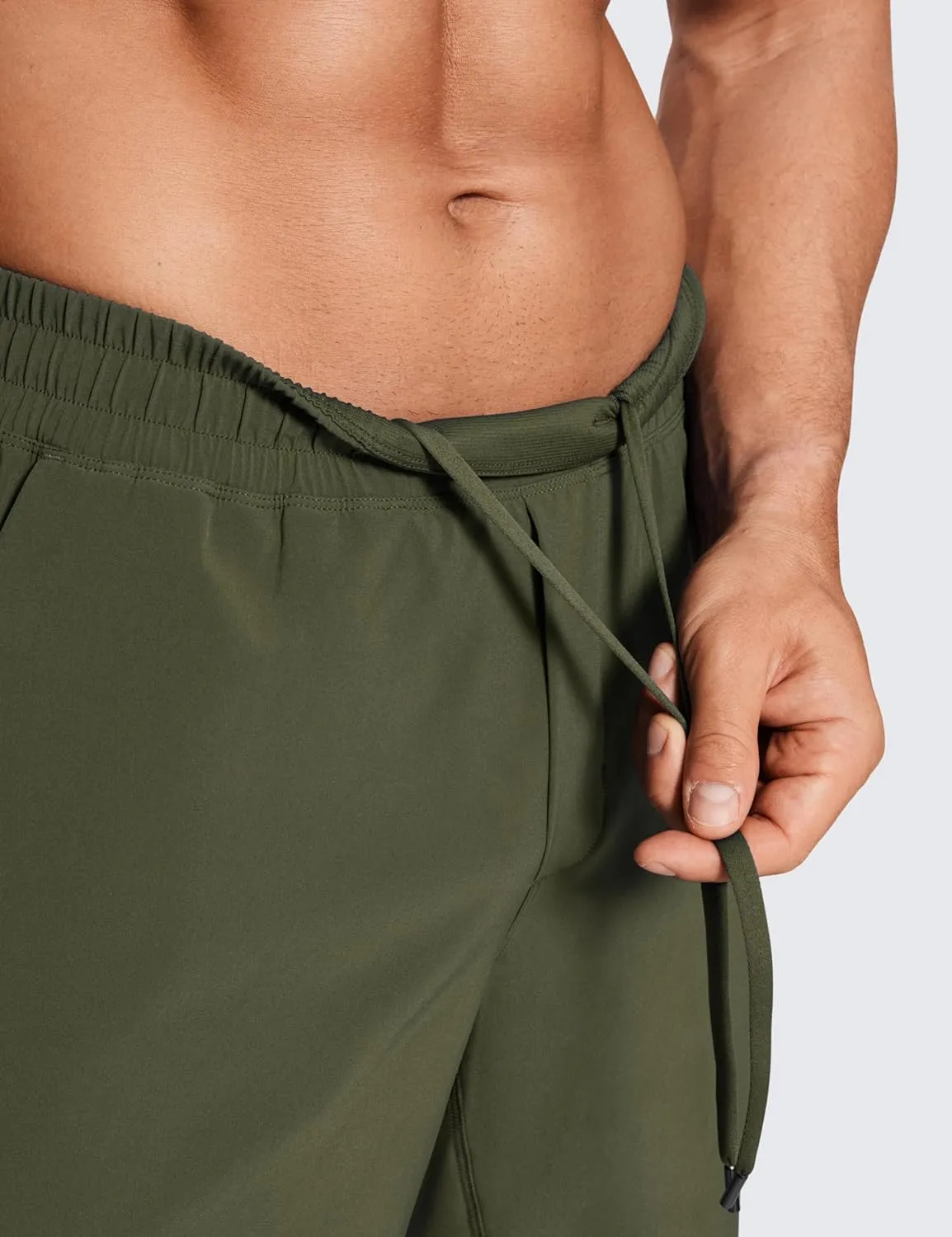 CRZ YOGA Men's 2 in 1 Running Shorts with Liner - 7'' Quick Dry for Workout Sports Athletic with Pockets