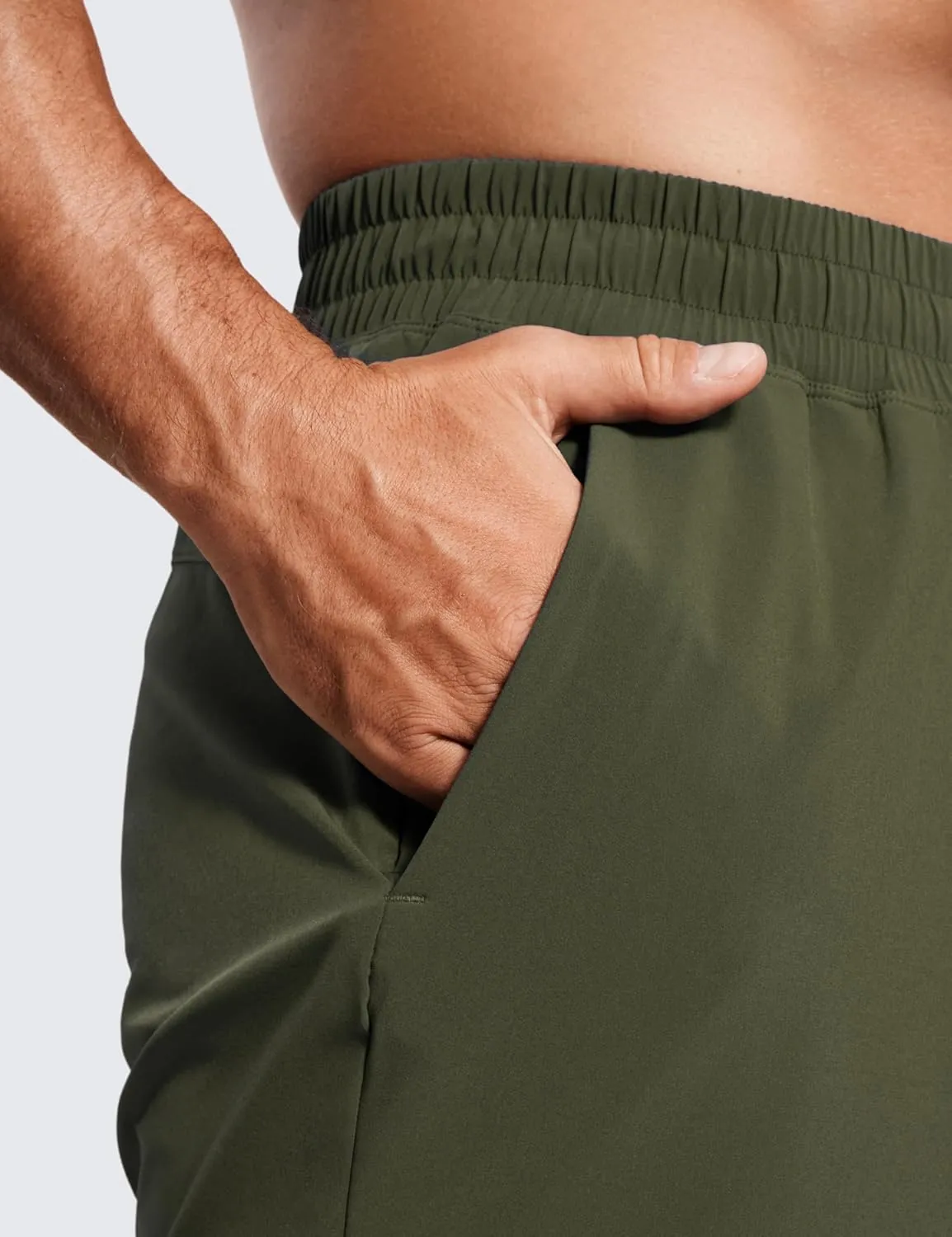 CRZ YOGA Men's 2 in 1 Running Shorts with Liner - 7'' Quick Dry for Workout Sports Athletic with Pockets
