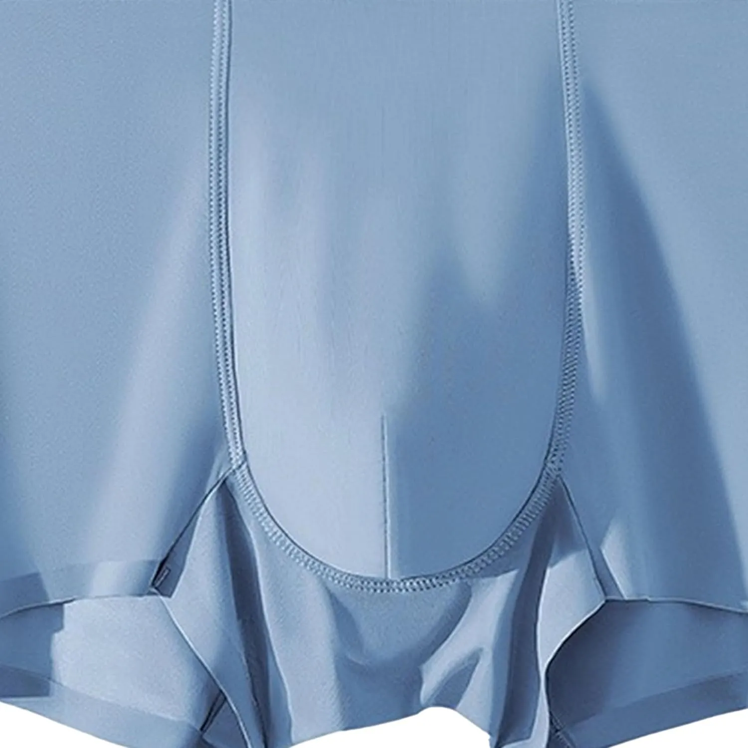 DGHM-JLMY Men's Seamless Underwear Trunks Shorts Ice Silk Sexy Transparent Underpants Lightweight Breathable Boxer Briefs