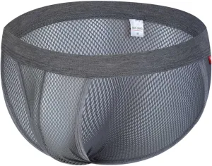 GIERIDUC See Through Mesh Men's Thong Underwear My Husband Wears My Panties Mens Underwear for Chafing Mens Extreme Underwear