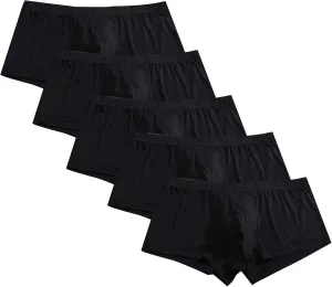 JEKE-DG Mens Ice Silk Boxer Brief Classic Breathable Underwear Elastic Waistband Trunks Enhancing Underpants