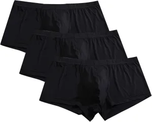 JEKE-DG Mens Ice Silk Boxer Brief Classic Breathable Underwear Elastic Waistband Trunks Enhancing Underpants