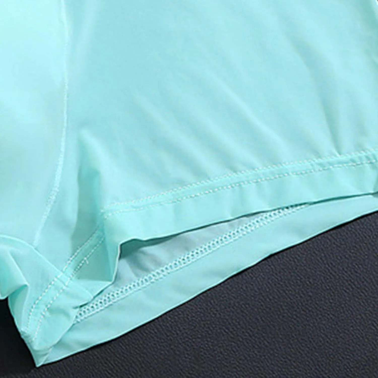 JEKE-DG Mens Ice Silk Boxer Brief Classic Breathable Underwear Elastic Waistband Trunks Enhancing Underpants