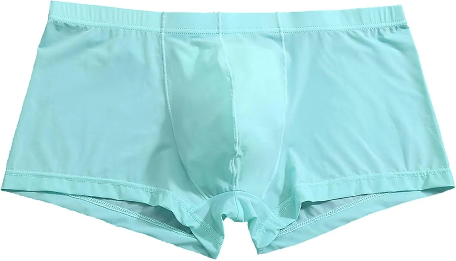 JEKE-DG Mens Ice Silk Boxer Brief Classic Breathable Underwear Elastic Waistband Trunks Enhancing Underpants