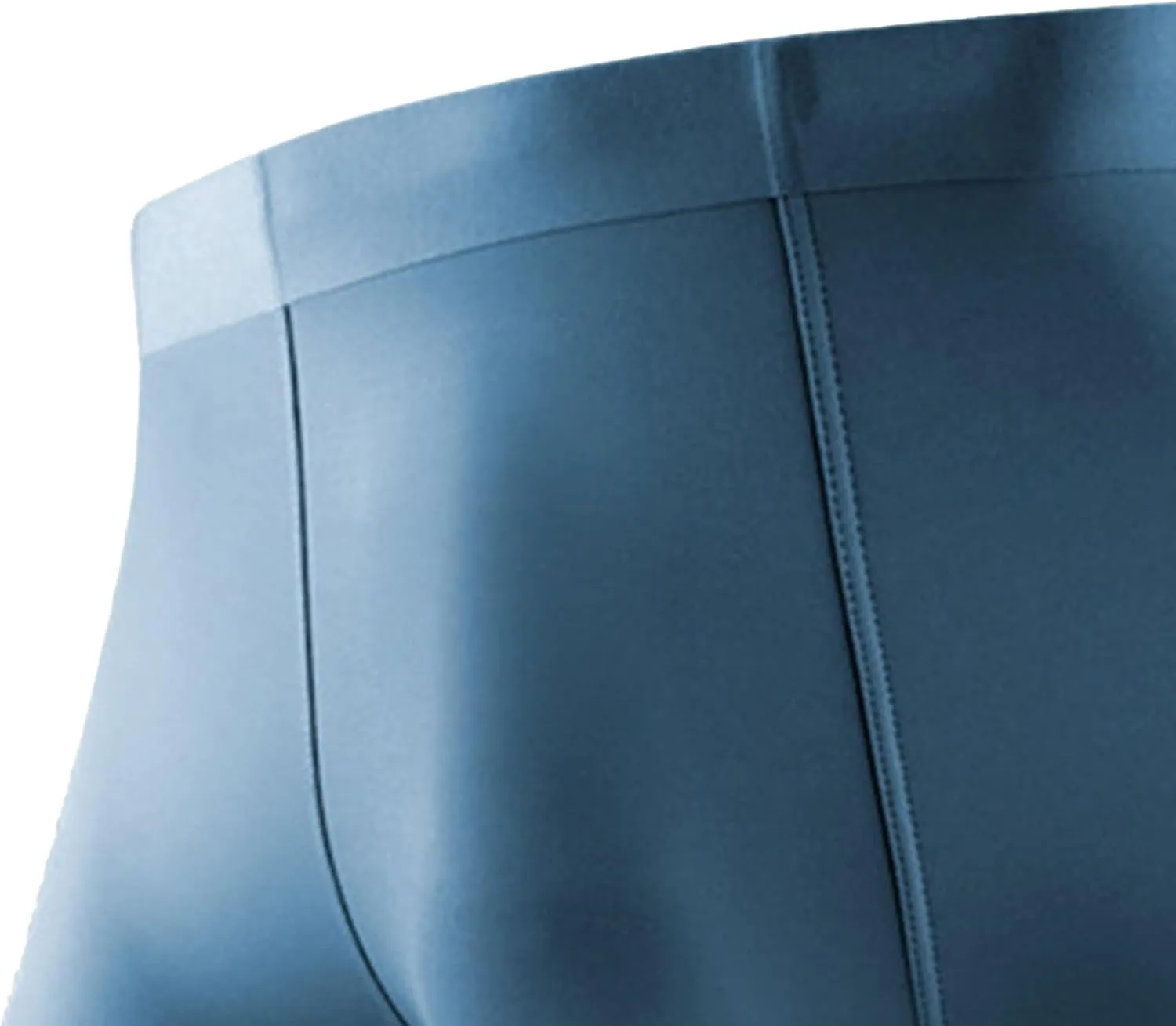 JEKE-DG Mens Ice Silk Boxer Briefs Stretch Breathable Underwear Trunks Seamless Underpants With Pouch Double