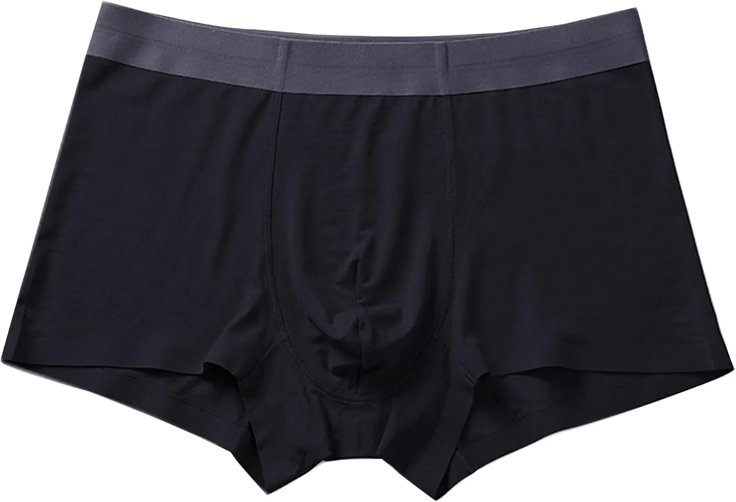 JEKE-DG Mens Ice Silk Modal Boxer Briefs Mid-Waist Stretch Boxers Underwear Breathable Seamless Underpants
