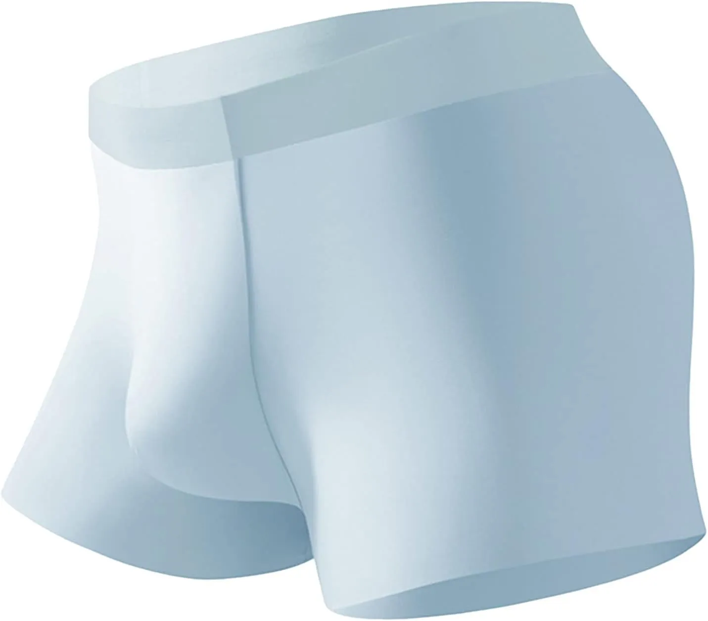 JEKE-DG Men's Soft Ice Silk Boxer Briefs Breathable Stretch Trunks Pack Sexy Seamless Underwear
