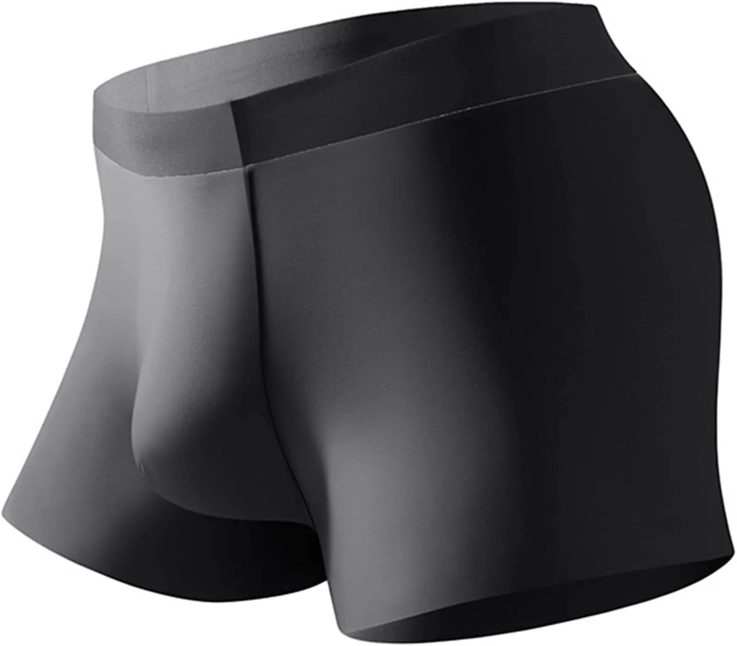 JEKE-DG Men's Soft Ice Silk Boxer Briefs Breathable Stretch Trunks Pack Sexy Seamless Underwear