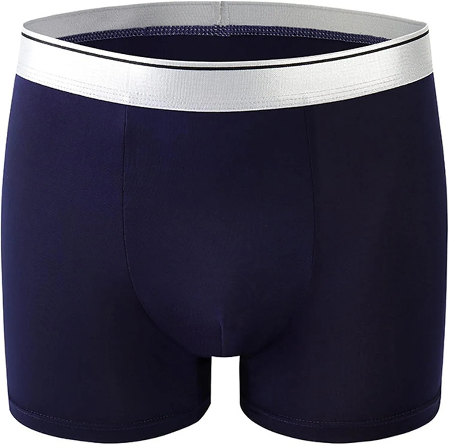 JEKE-DG Men's Traceless Ice Silk Boxer Brief Underwear Low Rise Transparent Briefs Soft Breathable Trunks Underwear