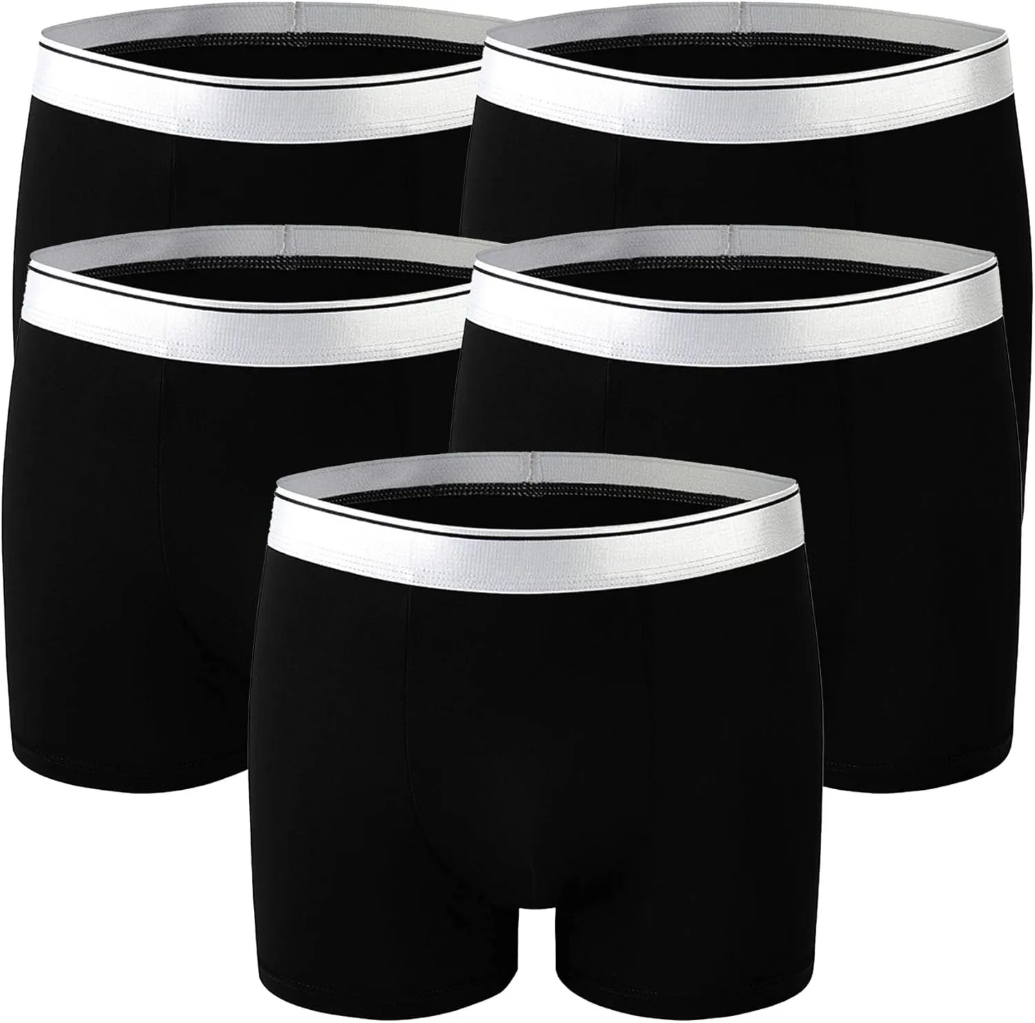 JEKE-DG Men's Traceless Ice Silk Boxer Brief Underwear Low Rise Transparent Briefs Soft Breathable Trunks Underwear