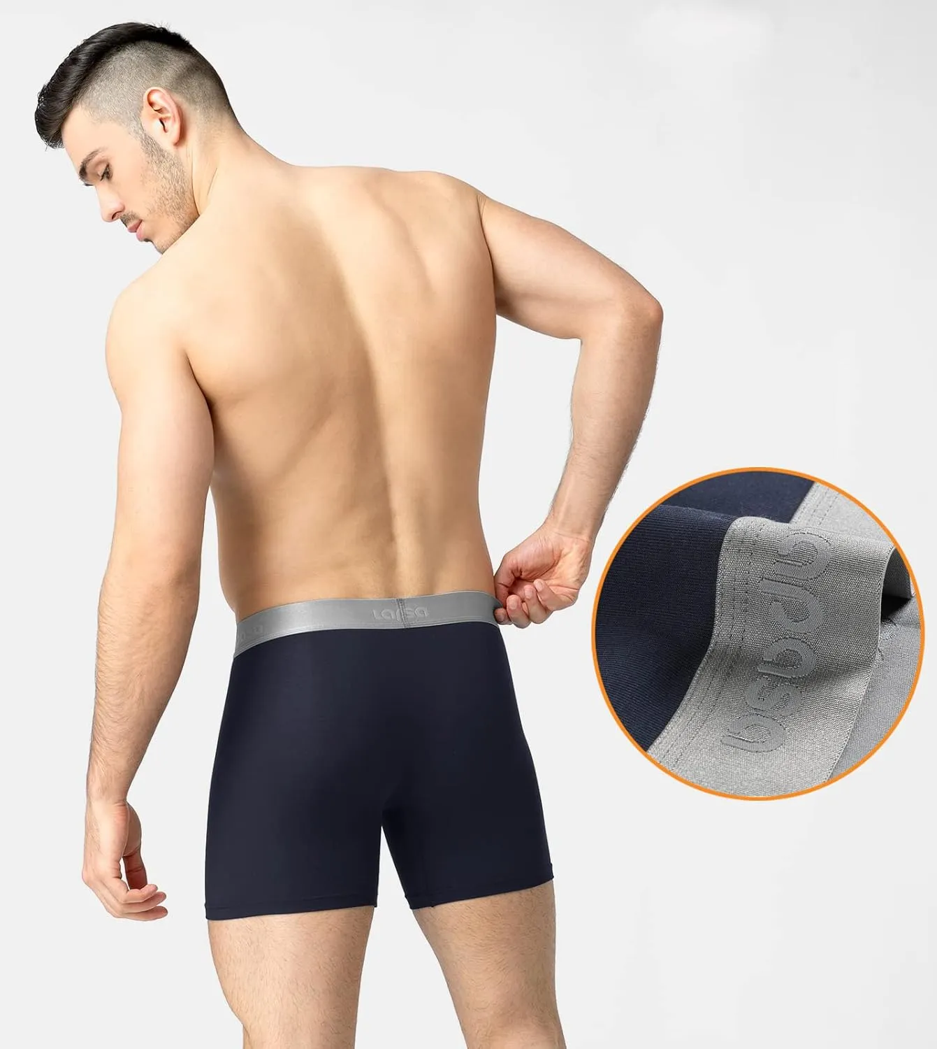 LAPASA Men's Boxer Briefs 3-Pack Cool MicroModal Stretch Underwear Trunks Comfort Soft Breathable M71