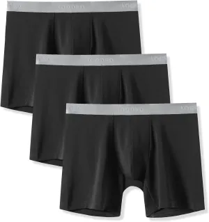 LAPASA Men's Boxer Briefs 3-Pack Cool MicroModal Stretch Underwear Trunks Comfort Soft Breathable M71