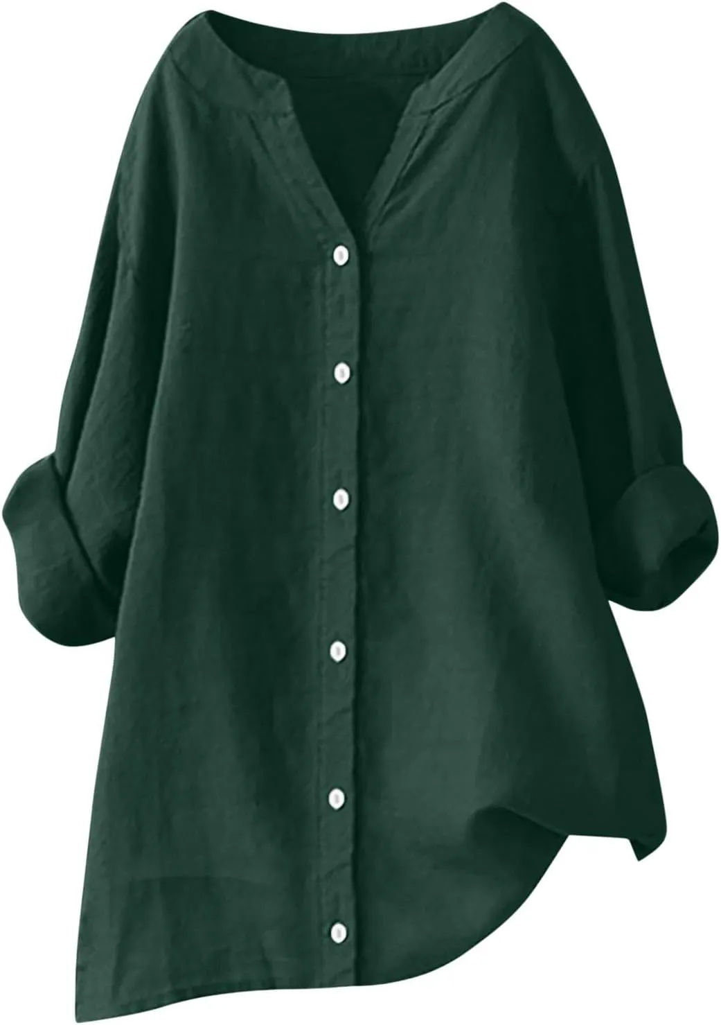 Linen Shirt for Women Breathable Tops Loose Crewneck Tops Womens Daily t Shirts 2025 Summer Shirts for Women