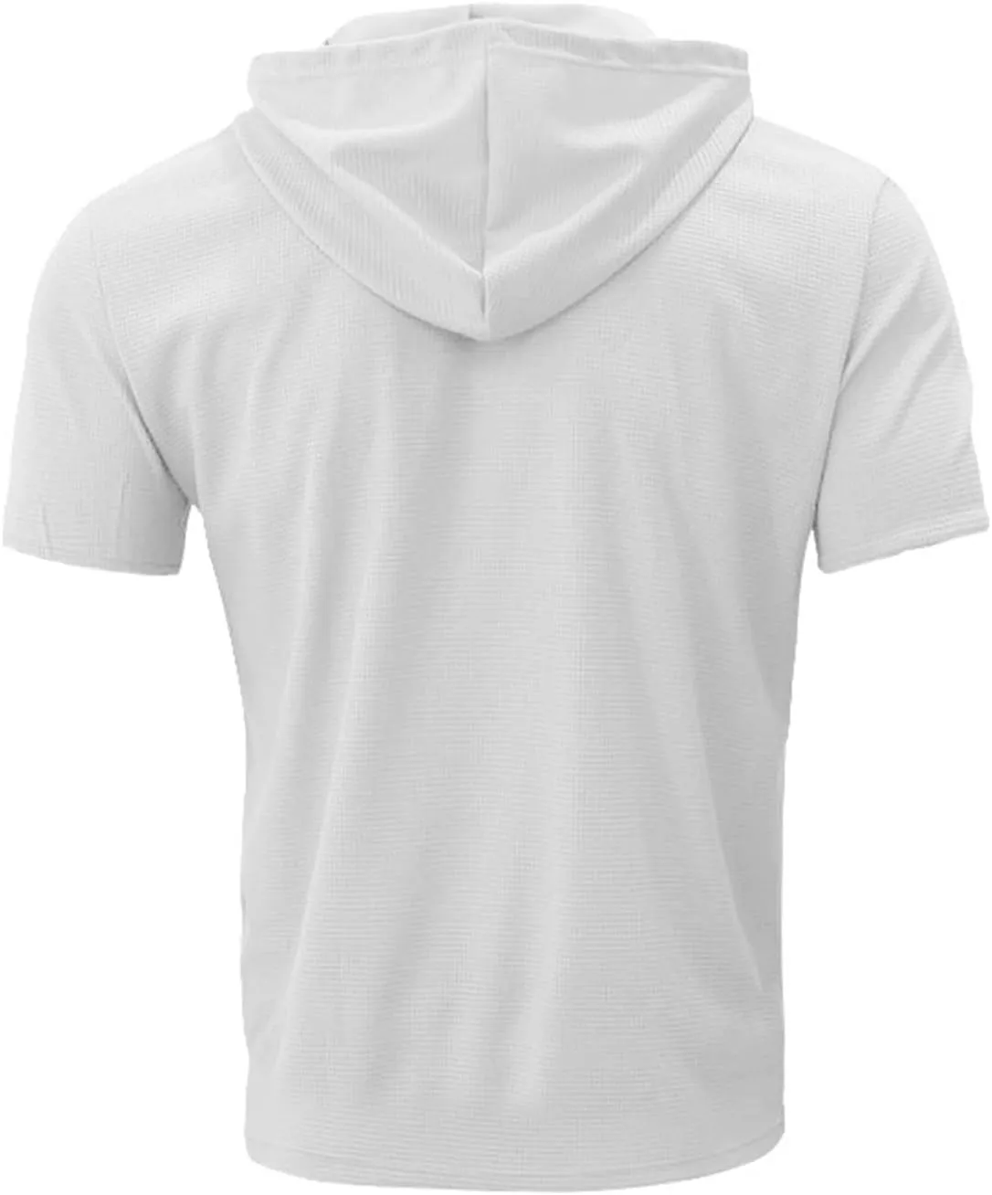 Litetao Short Sleeve Hoodie Shirts for Men Workout Gym Sweatshirt Fashion Athletic Muscle Pullover Comfy Hooded T-Shirts
