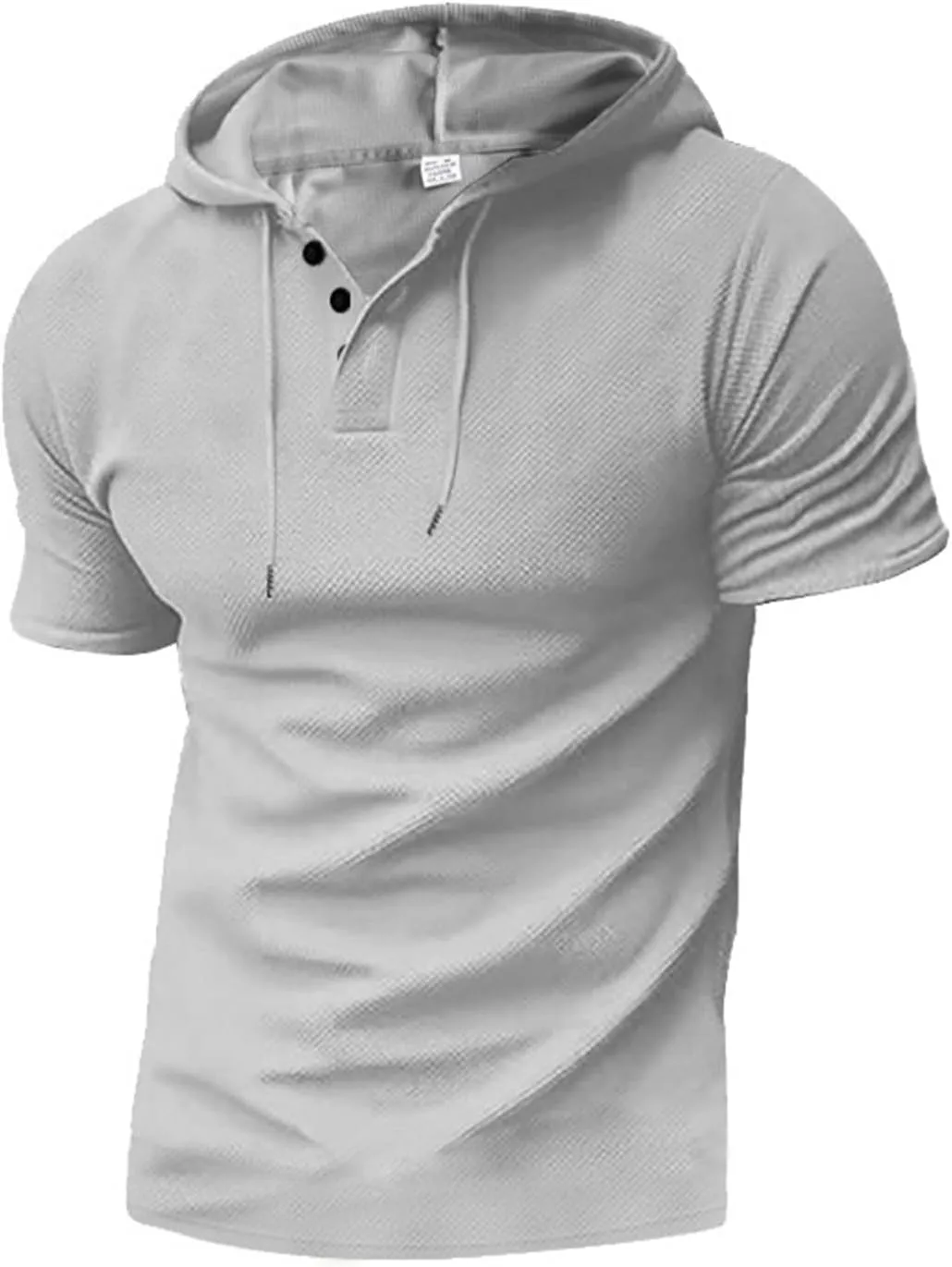 Litetao Short Sleeve Hoodie Shirts for Men Workout Gym Sweatshirt Fashion Athletic Muscle Pullover Comfy Hooded T-Shirts