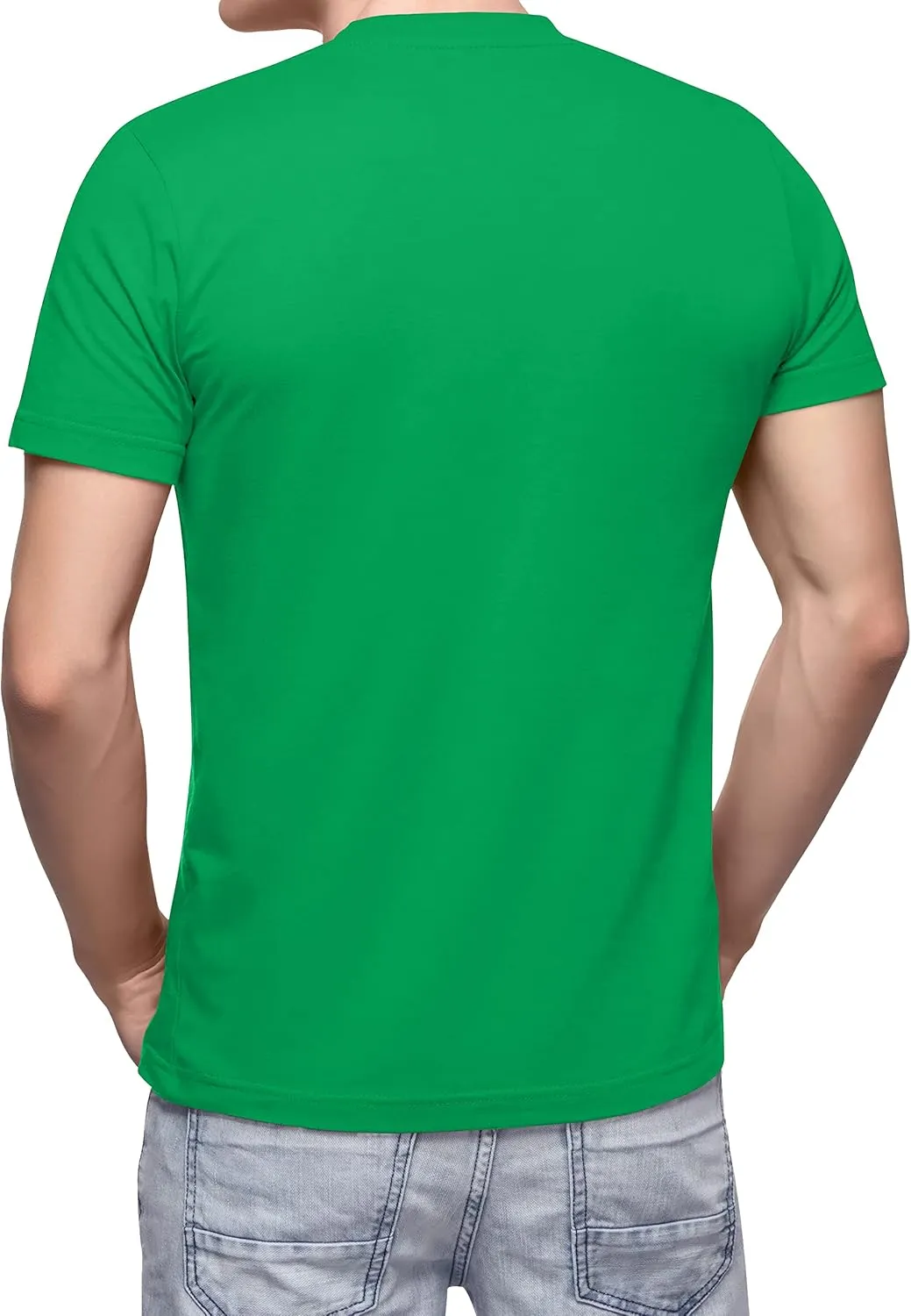 Love My Fashions Men's Round Neck Short Sleeves Plain T-Shirt