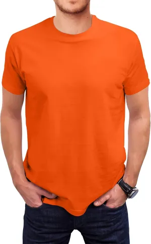 Love My Fashions Men's Round Neck Short Sleeves Plain T-Shirt