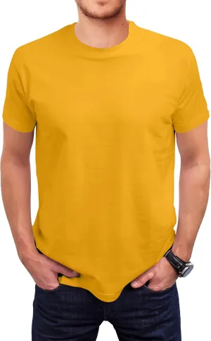 Love My Fashions Men's Round Neck Short Sleeves Plain T-Shirt