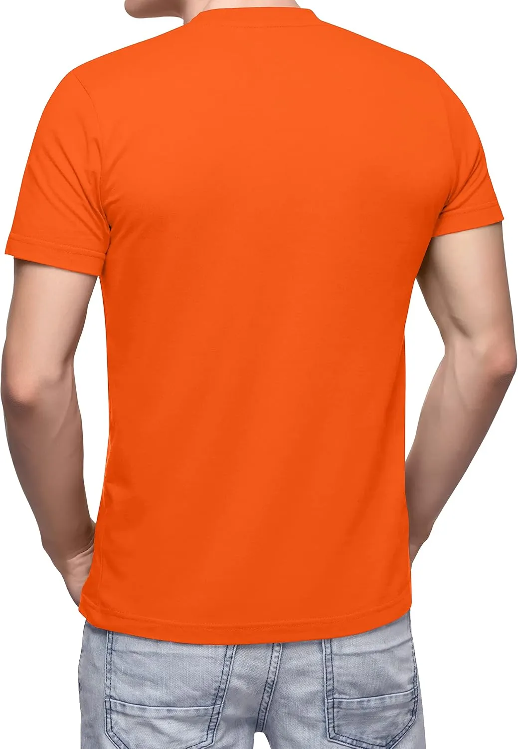 Love My Fashions Men's Round Neck Short Sleeves Plain T-Shirt