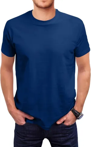 Love My Fashions Men's Round Neck Short Sleeves Plain T-Shirt