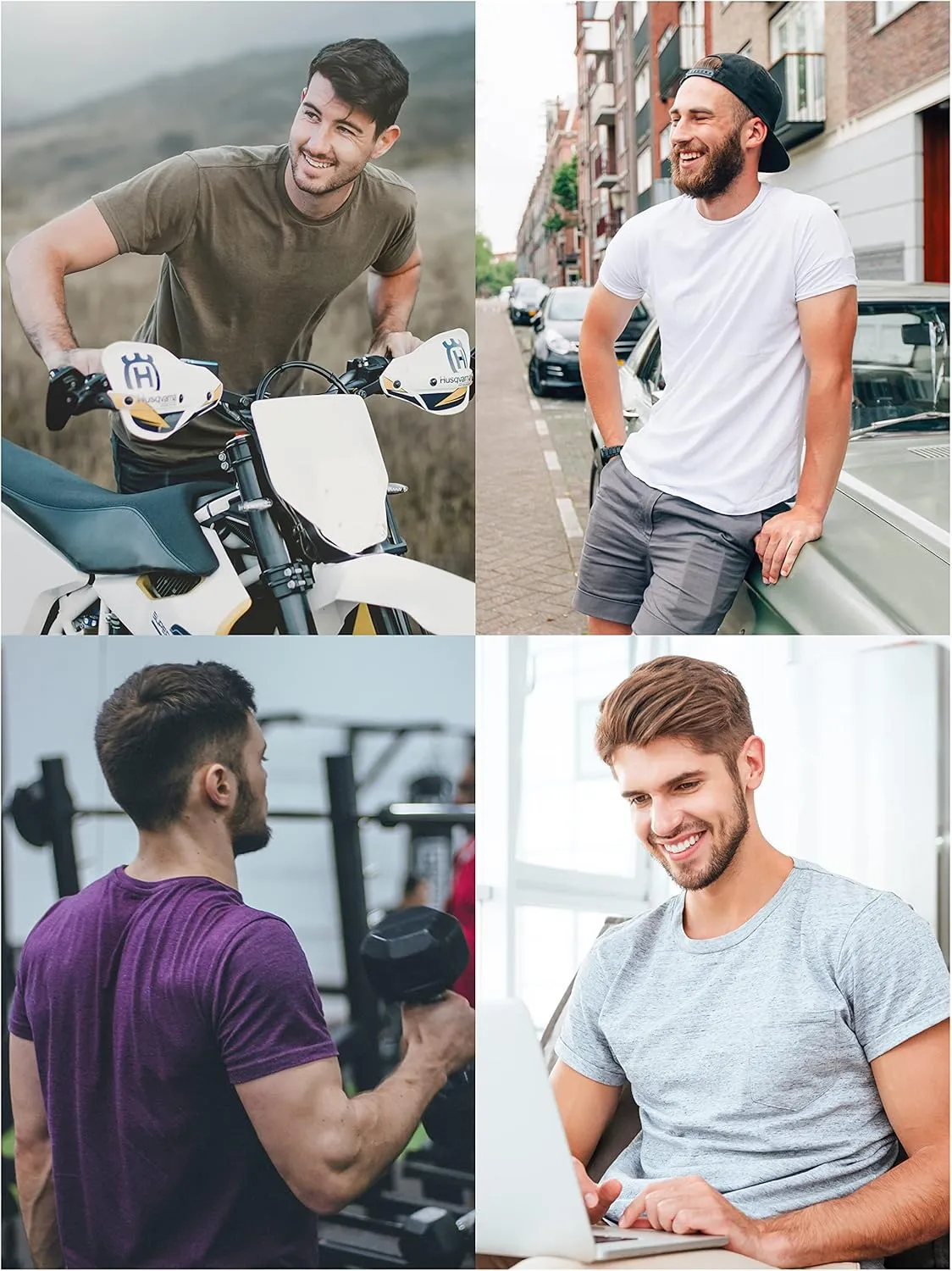 Love My Fashions Men's Round Neck Short Sleeves Plain T-Shirt