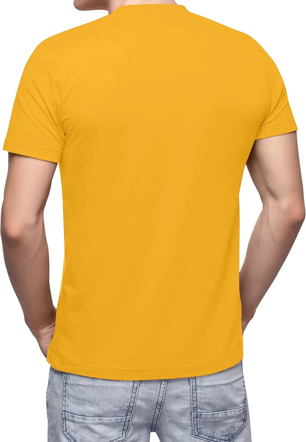 Love My Fashions Men's Round Neck Short Sleeves Plain T-Shirt