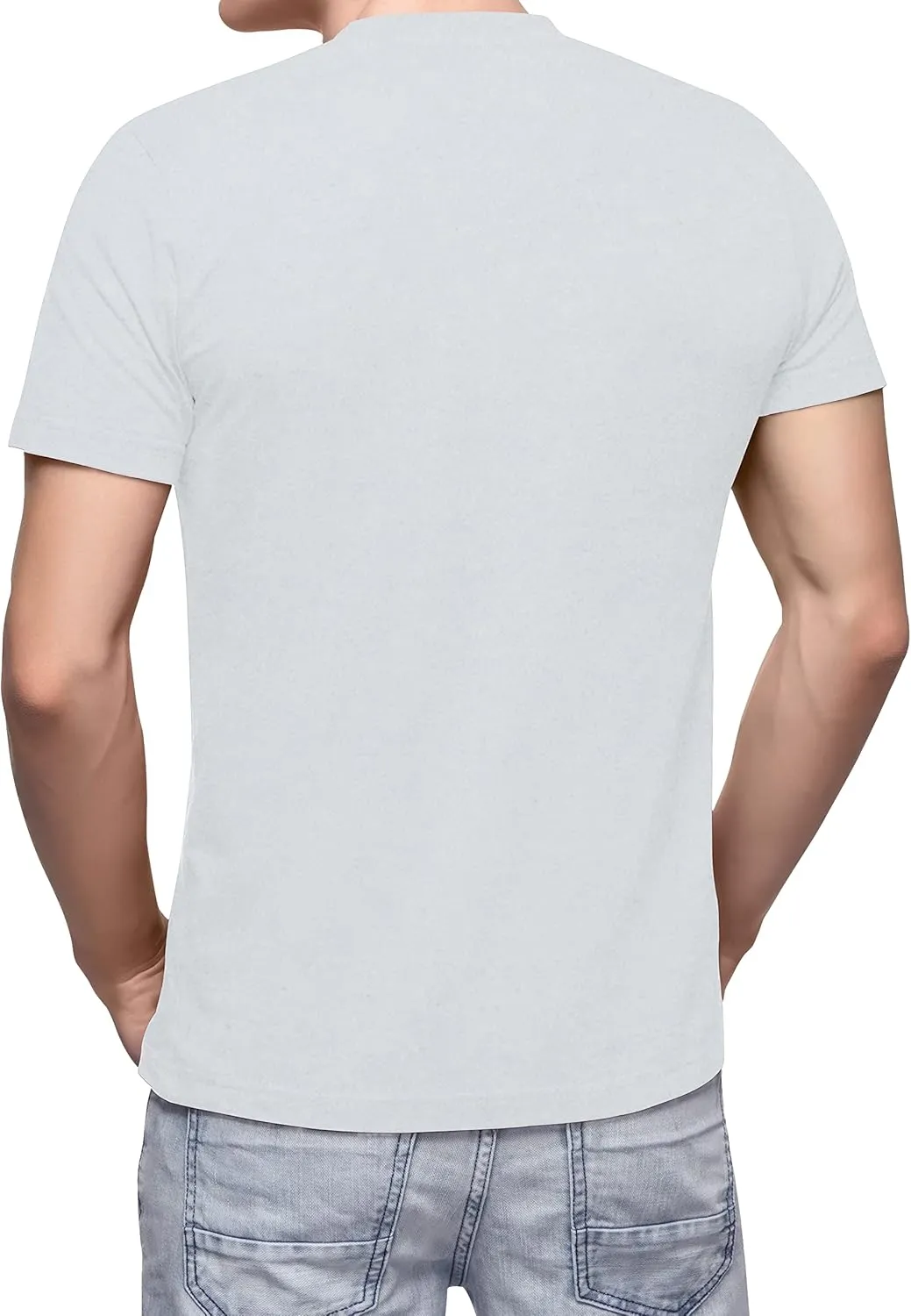 Love My Fashions Men's Round Neck Short Sleeves Plain T-Shirt