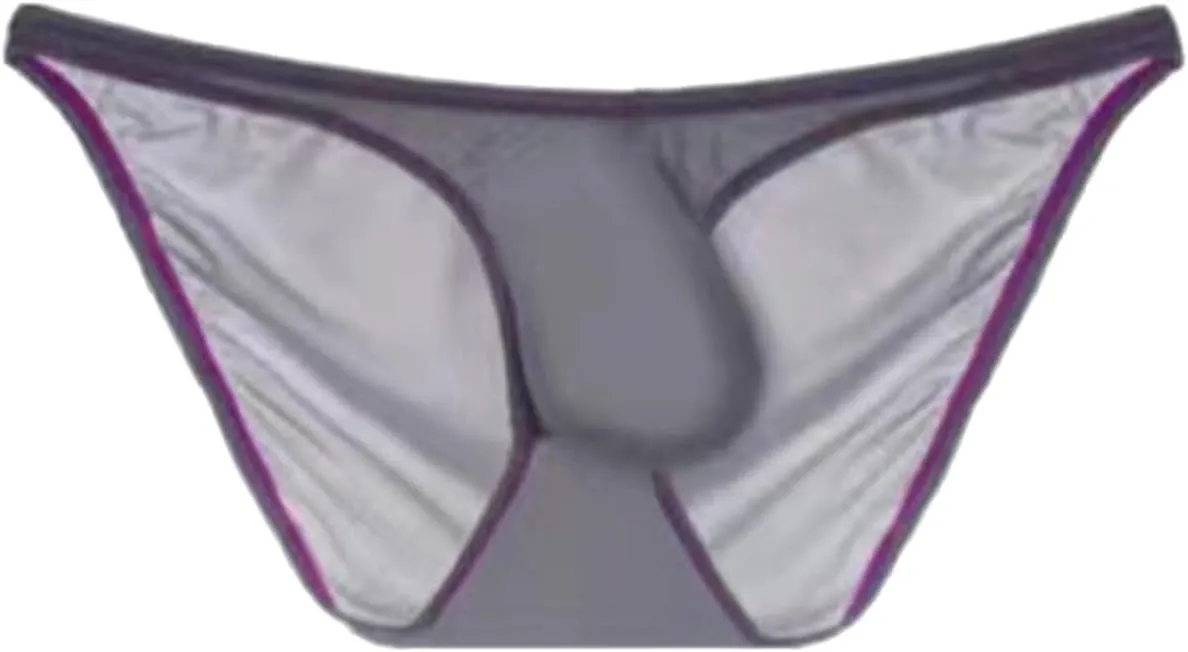 Male Summer Thin Low Waist Thin Style Sexy Plus Size Comfortable Ice Silk Triangle Underwear Costume Adult Plus