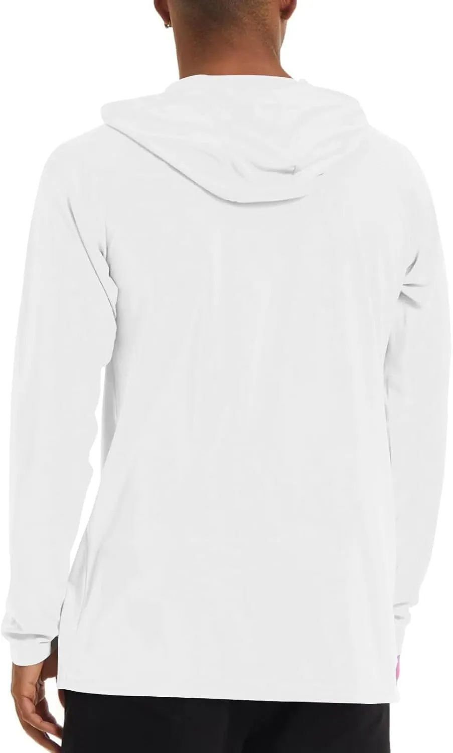 Men UPF 50  Sun Protection Hoodie Shirt Summer Long Sleeve UV SPF Quick Dry Hood T-Shirt Rash Guard Fishing Outdoor