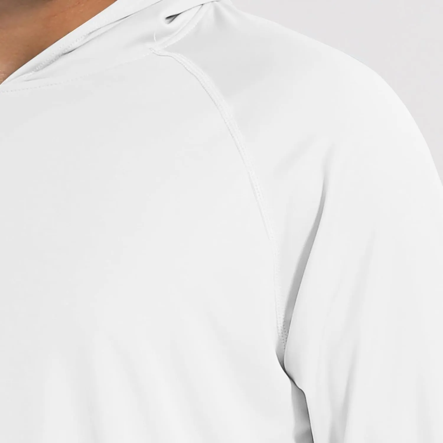 Men UPF 50  Sun Protection Hoodie Shirt Summer Long Sleeve UV SPF Quick Dry Hood T-Shirt Rash Guard Fishing Outdoor