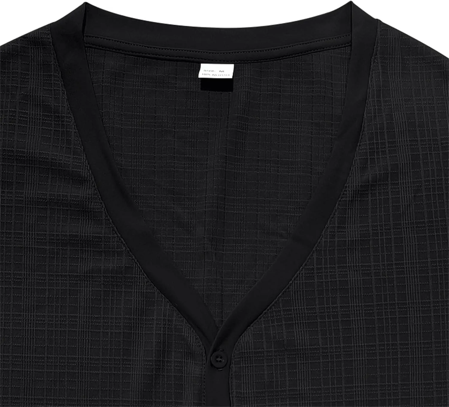 Men Viscose Pajama Top Button Up for Sleep, or Casual V Neck Short Sleeve, Breathable Summer Cardigan Style