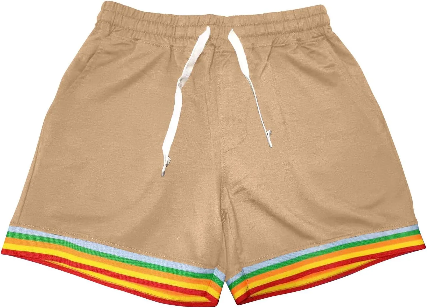 Men's Athletic Shorts with Pockets Casual Quick Dry Drawstring Elastic Waist Lightweight Workout Gym Running Shorts