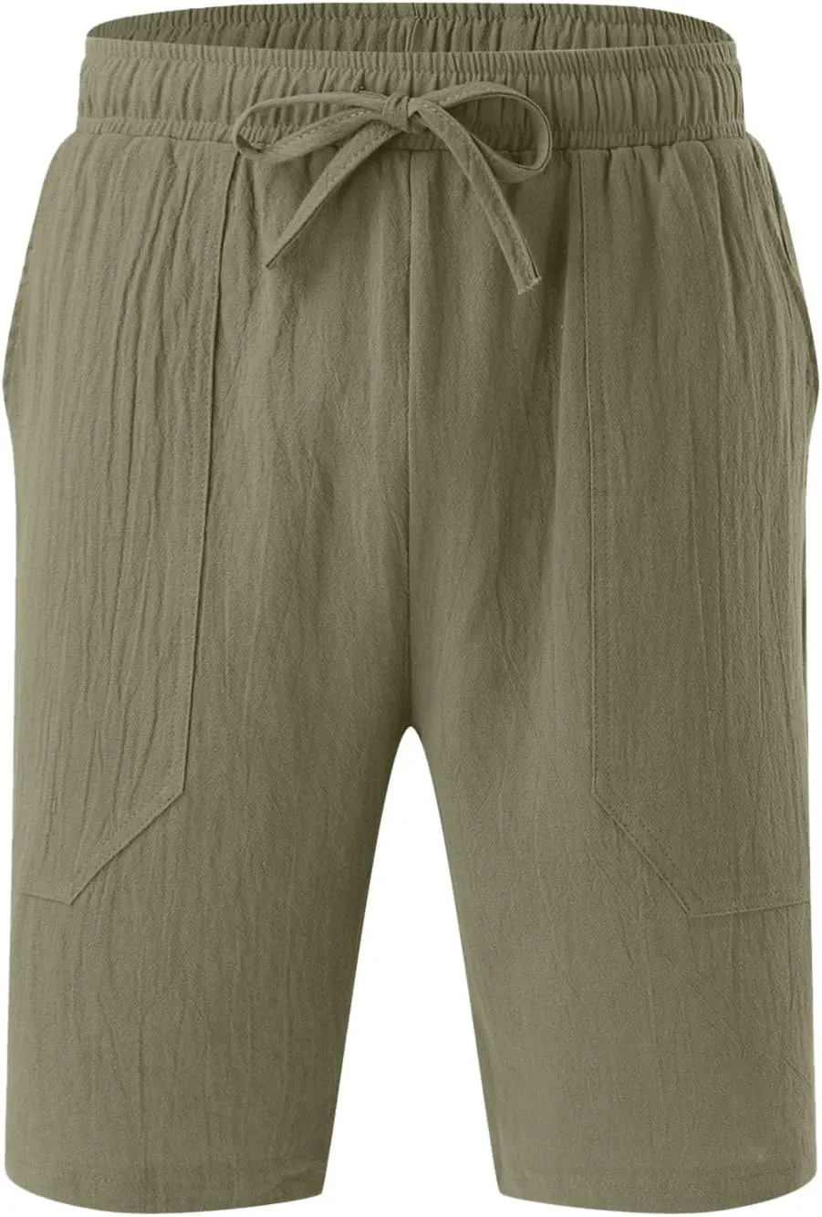 Men's Board Shorts Casual Summer Baggy Bermuda Linen Shorts Comfy Drawstring Resort Dress Surf Beach Vacation Clothes