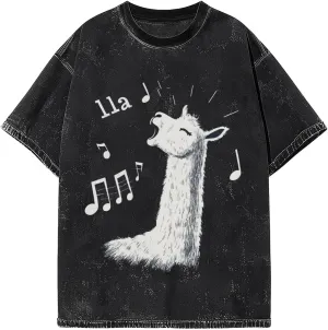 Mens Graphic Cotton T-Shirts Tees Men's Crew Unisex Wash T-Shirts for Men or Women