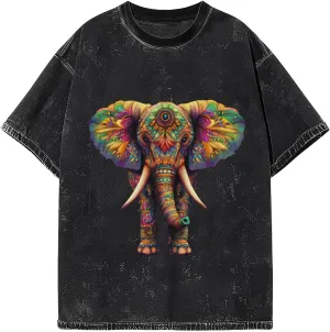 Mens Graphic Cotton T-Shirts Tees Men's Crew Unisex Wash T-Shirts for Men or Women