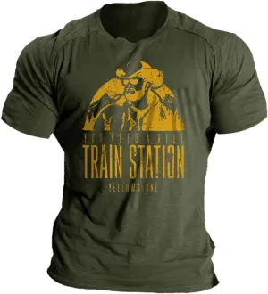 Mens Graphic Creative Letters T-Shirts Short Sleeve Round Neck Oversized Shirts Summer Breathable Clothing Raglan Muscle Tee