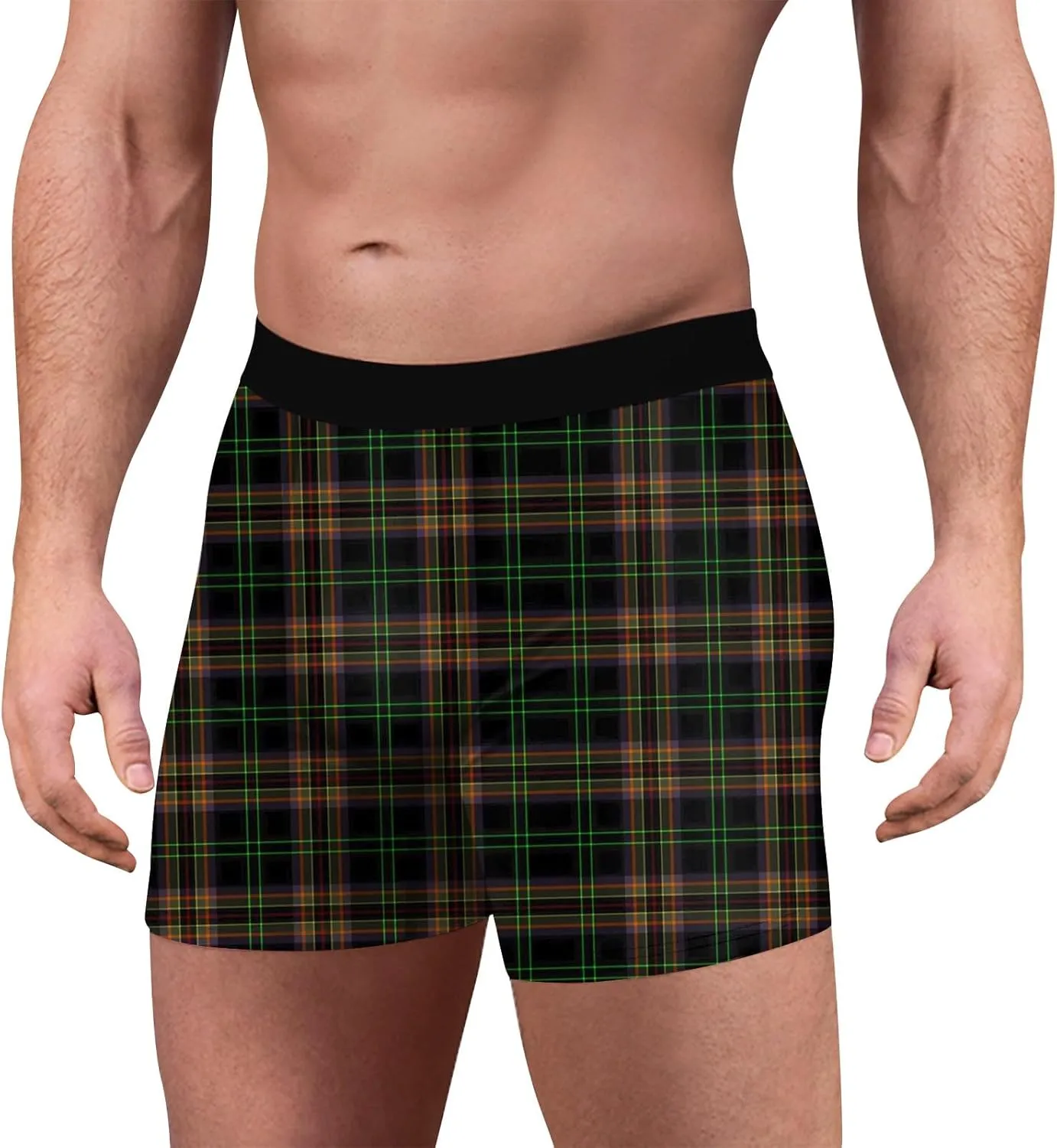 Men's Hawaiian Print Boxer Briefs, Soft and Breathable Underwear, Multicolor，Strong Wrapping Highlights and Elasticity