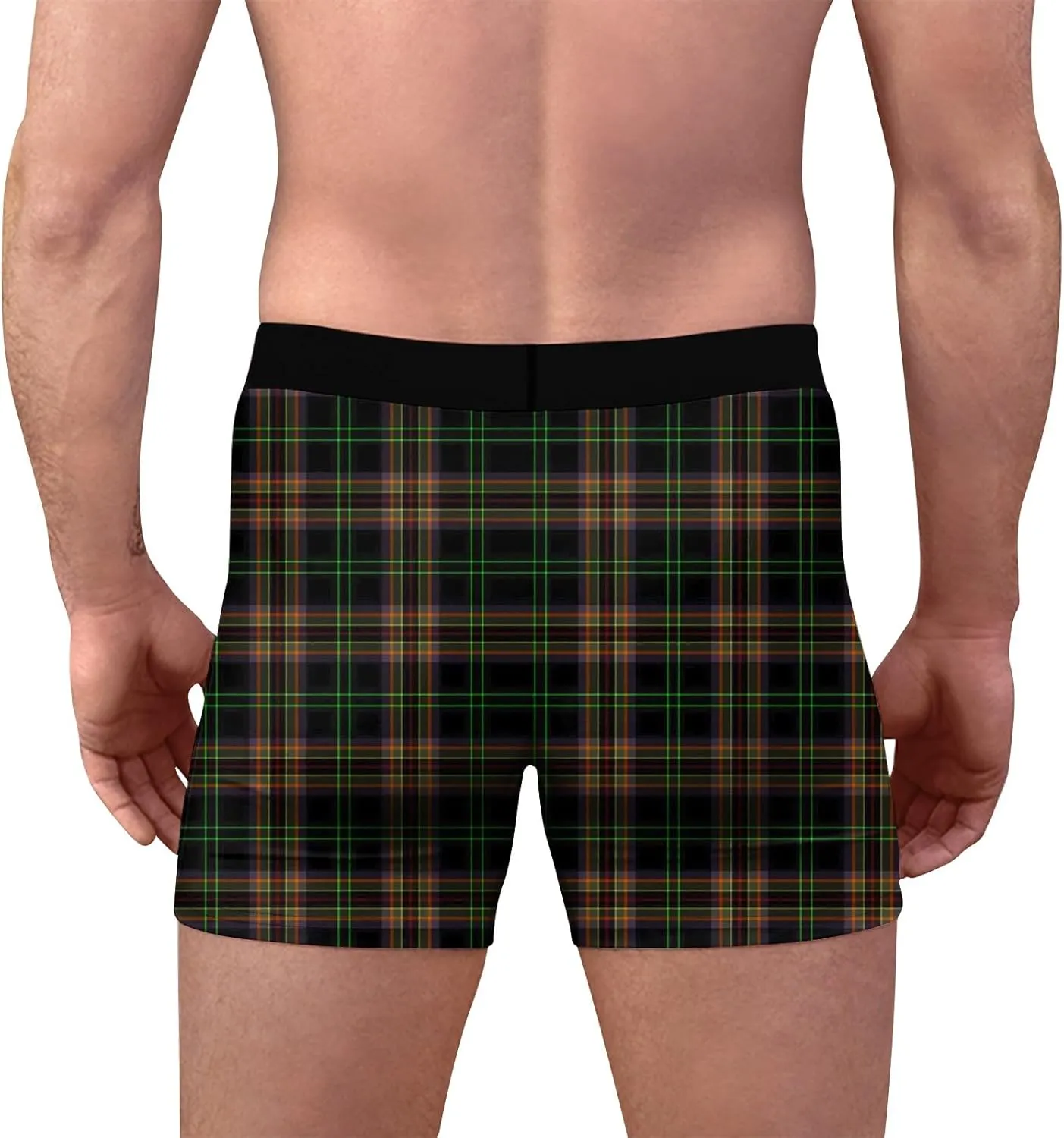 Men's Hawaiian Print Boxer Briefs, Soft and Breathable Underwear, Multicolor，Strong Wrapping Highlights and Elasticity