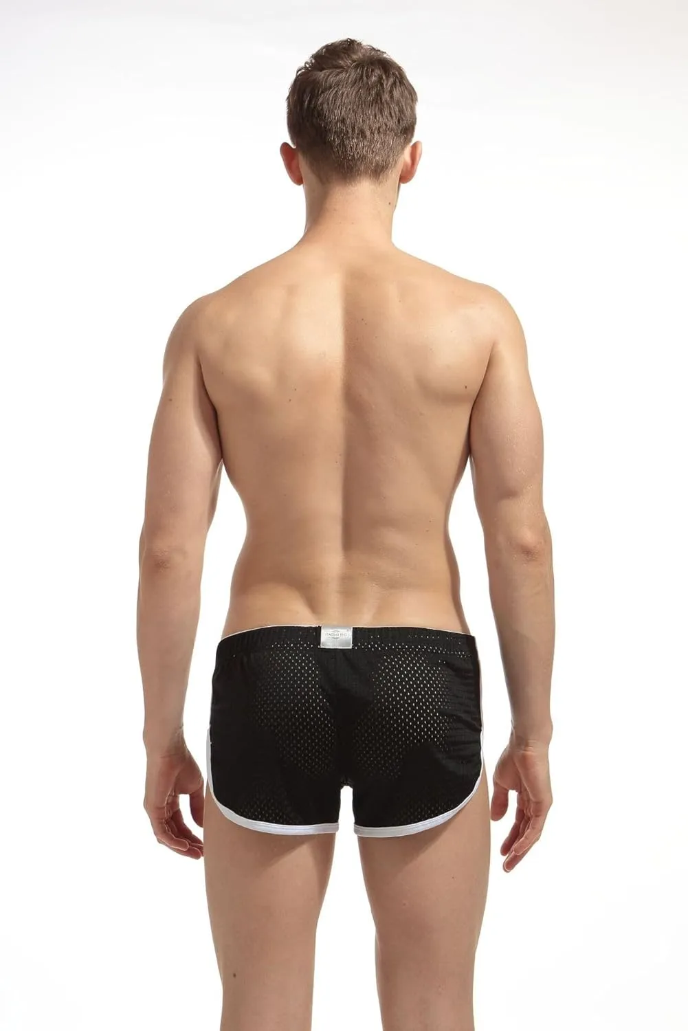 Mens Mesh Booty Short Lounge Running Sexy Casual Home Sleep Beach 3 Inch